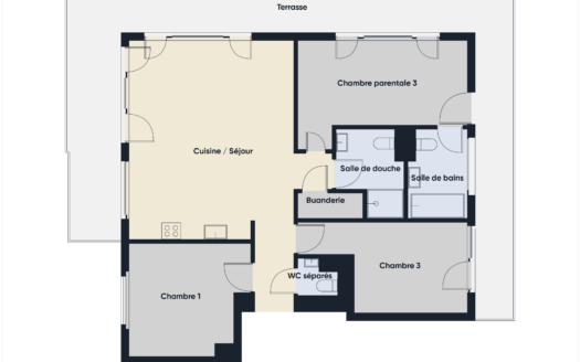 NEUF appartement de 4.5 pièces de 111m2 pondérés au 1er étage à Prilly