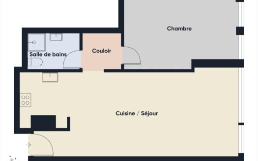 Appartement de 2.5 pièces au 1er étage à Lausanne