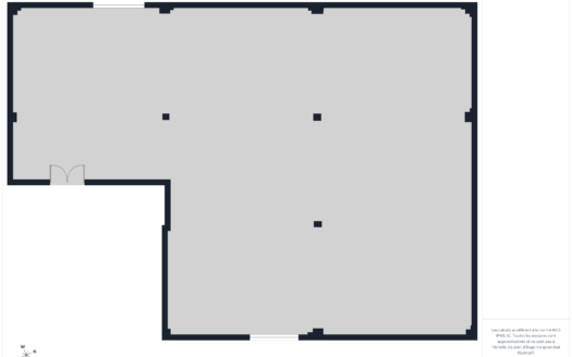 Surface de stockage d’environ 395 m2 au 2ème étage avec monte-charge